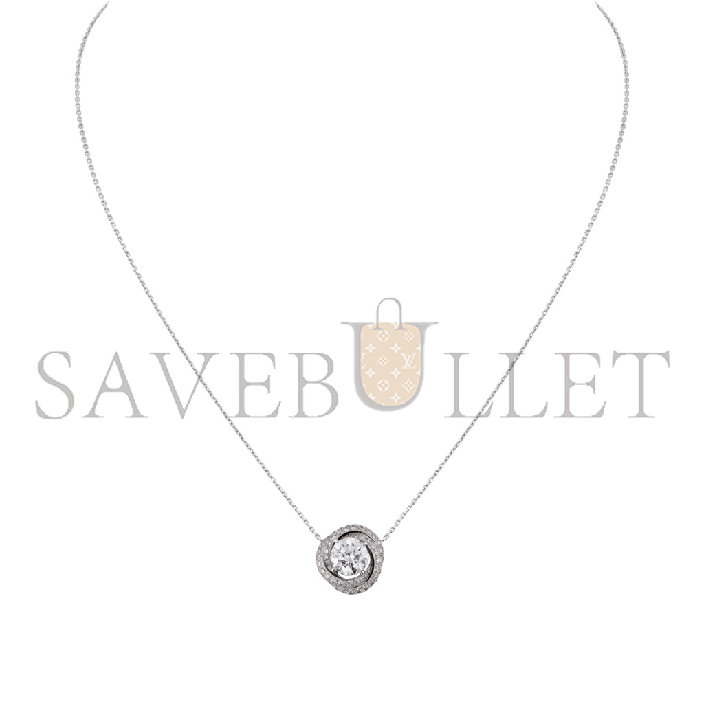 ca*t*er trinity 18k white gold, Di*m*nd ruban necklace n7424135